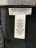 Studio 1 100% Polyester Solid Black Casual Dress Size 12 - photo 7