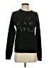 Bow & Drape Graphic Black Sweatshirt Size S - photo 1