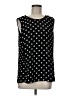 Chaus 100% Polyester Polka Dots Black Sleeveless Top Size M - photo 1