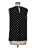 Chaus 100% Polyester Polka Dots Black Sleeveless Top Size M - photo 2