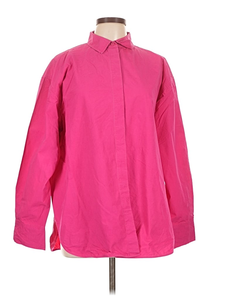 Pre-owned Cos Long Sleeve Button Down Shirt In Pink