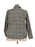 Talbots Animal Print Black Ivory Long Sleeve Button-Down Shirt Size 24W - photo 2