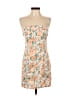 THATSSOFETCH 100% Polyester Floral Orange Cocktail Dress Size 4 - photo 1