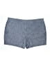 Lands' End 100% Cotton Chevron-herringbone Blue Shorts Size 18 (petite) - photo 1