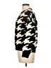 Andrea Jovine Houndstooth Black Pullover Sweater Size L - photo 5