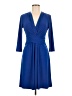 Chaps Solid Blue Cocktail Dress Size M (petite) - photo 1