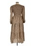 Shein 100% Polyester Animal Print Brown Casual Dress Size 12 - photo 2