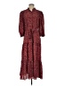 Max Studio Paisley Burgundy Casual Dress Size 1 - photo 1