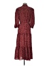 Max Studio Paisley Burgundy Casual Dress Size 1 - photo 2