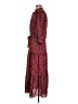 Max Studio Paisley Burgundy Casual Dress Size 1 - photo 5