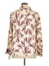 Equipment 100% Viscose Print Ivory Long Sleeve Blouse Size XL - photo 2