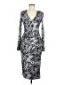 Bebe Animal Print Silver Cocktail Dress Size M - photo 1