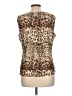 Milano Animal Print Brown Sleeveless T-Shirt Size L - photo 2