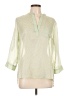 The Limited 100% Polyester Green 3/4 Sleeve Blouse Size L - photo 1