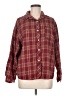 DAZY Plaid Burgundy Long Sleeve Blouse Size M - photo 1