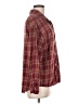 DAZY Plaid Burgundy Long Sleeve Blouse Size M - photo 4