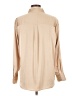 Lands' End 100% Polyester Solid Tan Long Sleeve Blouse Size 12 - photo 2