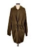 ASOS 100% Cotton Brown Green Coat Size 6 - photo 1