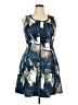 Mossimo Graphic Blue Cocktail Dress Size XXL - photo 1
