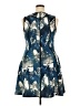 Mossimo Graphic Blue Cocktail Dress Size XXL - photo 2