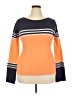 Unbranded Color Block Orange Pullover Sweater Size XXL - photo 1