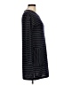 Timing Stripes Black Casual Dress Size M - photo 4