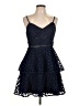 Aqua 100% Polyester Blue Cocktail Dress Size L - photo 1