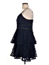Aqua 100% Polyester Blue Cocktail Dress Size L - photo 5