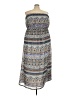 Bella Moda 100% Polyester Print Gray Casual Dress Size 3X - photo 1