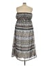 Bella Moda 100% Polyester Print Gray Casual Dress Size 3X - photo 2