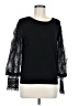 Fab'rik 100% Rayon Black 3/4 Sleeve Top Size M - photo 1