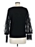 Fab'rik 100% Rayon Black 3/4 Sleeve Top Size M - photo 2
