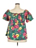Torrid Green Short Sleeve Blouse Size 2X Plus (2) - photo 2