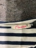 Maronie Stripes Ivory Short Sleeve Turtleneck Size S - photo 7