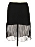 Indio Solid Black Casual Skirt Size M - photo 2