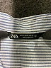 Zara Stripes Blue Long Sleeve Button-Down Shirt Size XS - photo 7