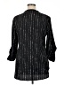 Timeson 100% Polyester Black 3/4 Sleeve Blouse Size XL - photo 2