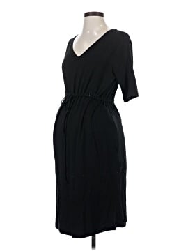 white christmas dresses Maternity Midi Dress - Black main image 1