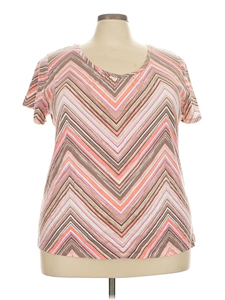 Pre-owned St. John's Bay Short Sleeve T-shirt In Pink