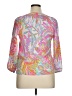 Lilly Pulitzer 100% Silk Tropical Pink 3/4 Sleeve Silk Top Size XL - photo 2