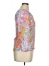 Lilly Pulitzer 100% Silk Tropical Pink 3/4 Sleeve Silk Top Size XL - photo 4