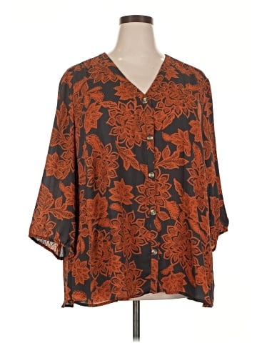 Maurices 3/4 Sleeve Blouse (view 1)