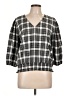 Harper Black 3/4 Sleeve Blouse Size L - photo 1