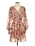 o.p.t 100% Polyester Paisley Tan Casual Dress Size S - photo 1