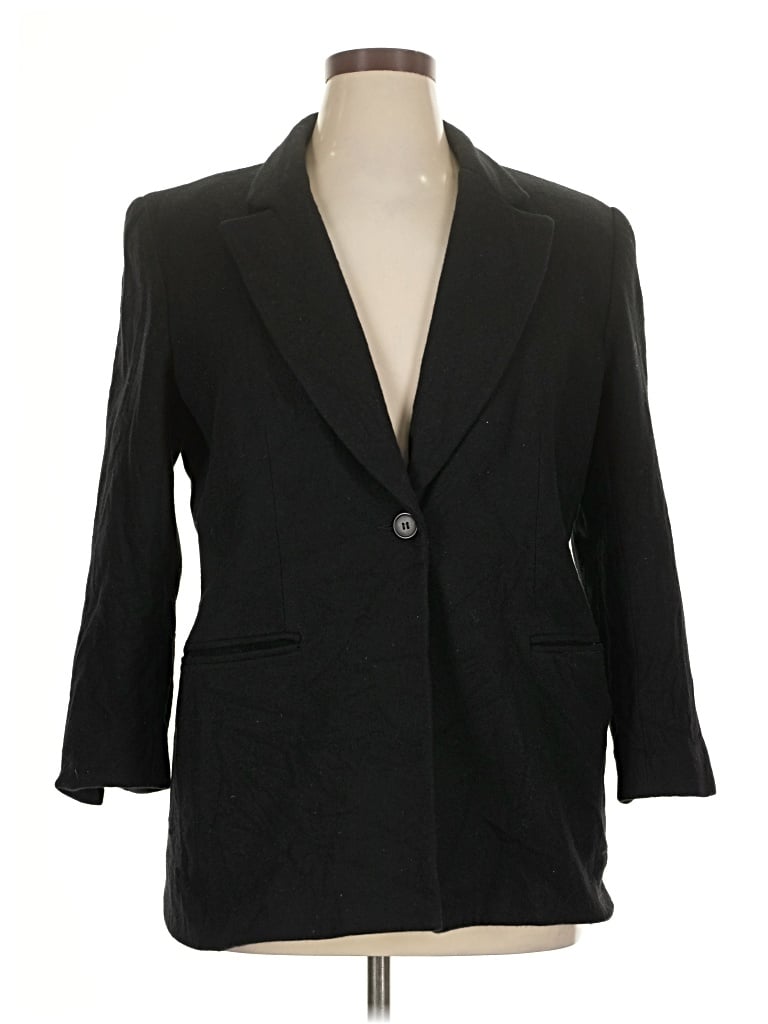Pre-owned Norton Mcnaughton Wool Blazer Jacket In Black
