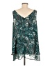 Lane Bryant 100% Polyester Paisley Floral Teal Sleeveless Blouse Size 24 waist - photo 2