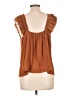 Evereve 100% Polyester Brown Sleeveless Blouse Size L - photo 2