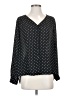 Pleione 100% Polyester Polka Dots Black Long Sleeve Blouse Size S - photo 1
