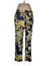 Gap 100% Polyester Paisley Floral Graphic Blue Casual Pants Size 10 - photo 1
