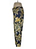 Gap 100% Polyester Paisley Floral Graphic Blue Casual Pants Size 10 - photo 5